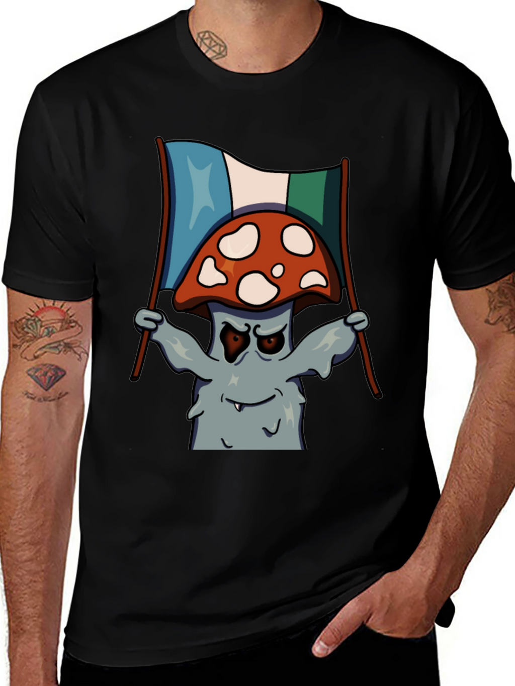 Mushroom Graphic Tee - Quirky & Unique