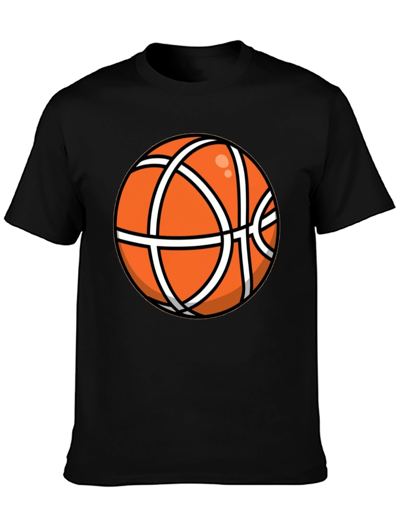 Basketball Graphic Black T-Shirt