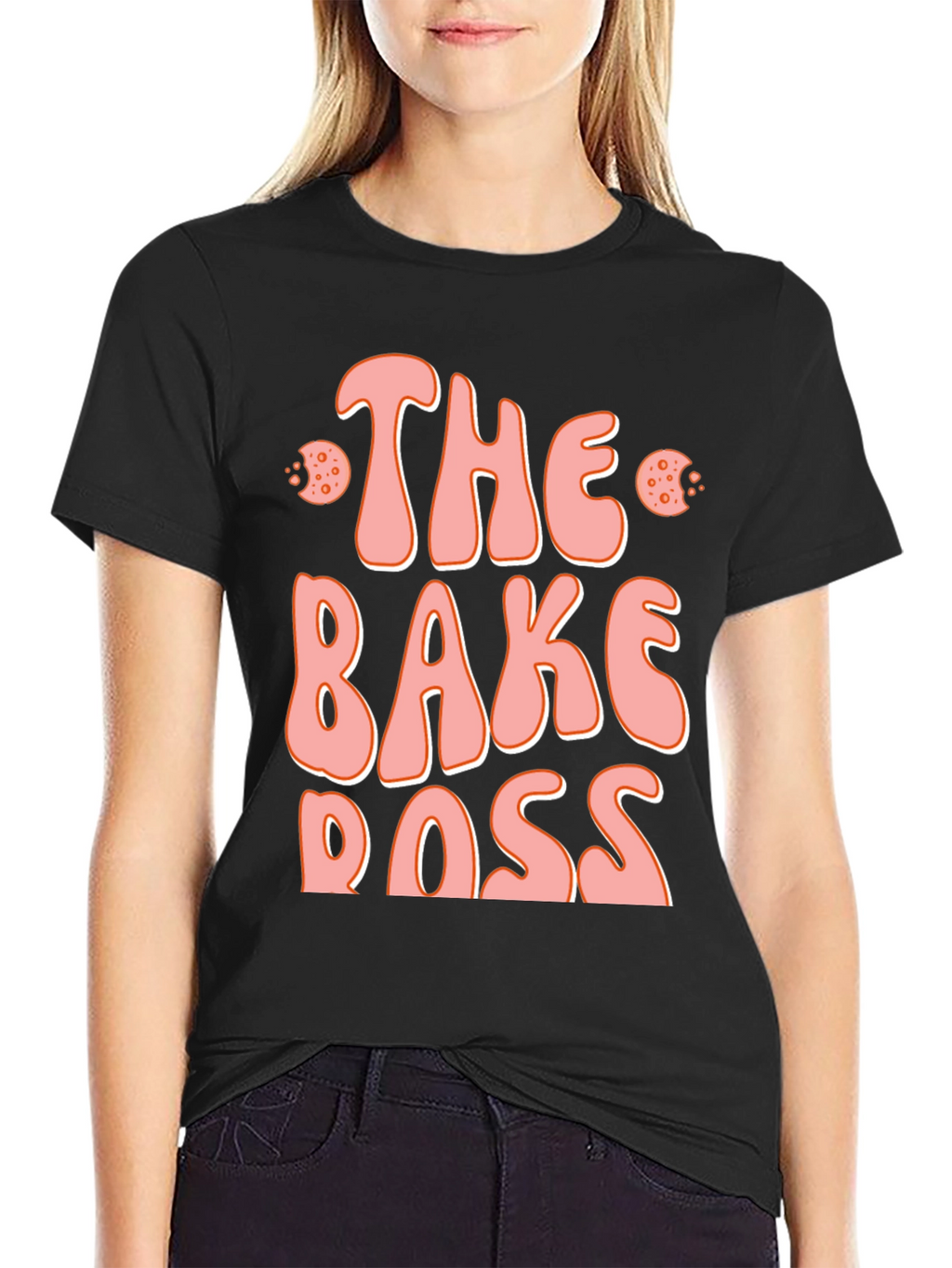 The Bake Boss Black Graphic T-Shirt
