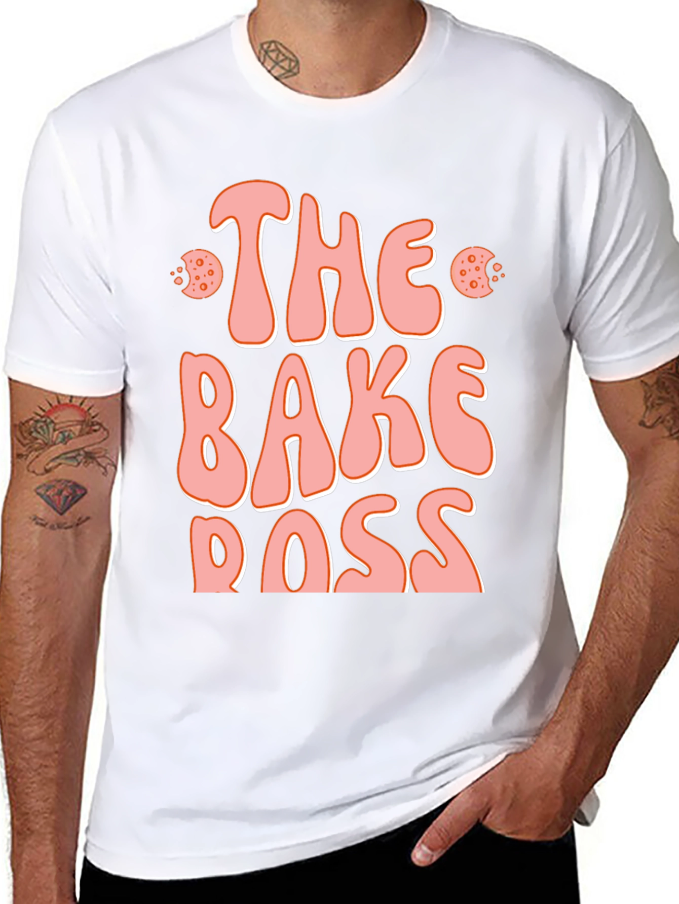 The Bake Boss Black Graphic T-Shirt