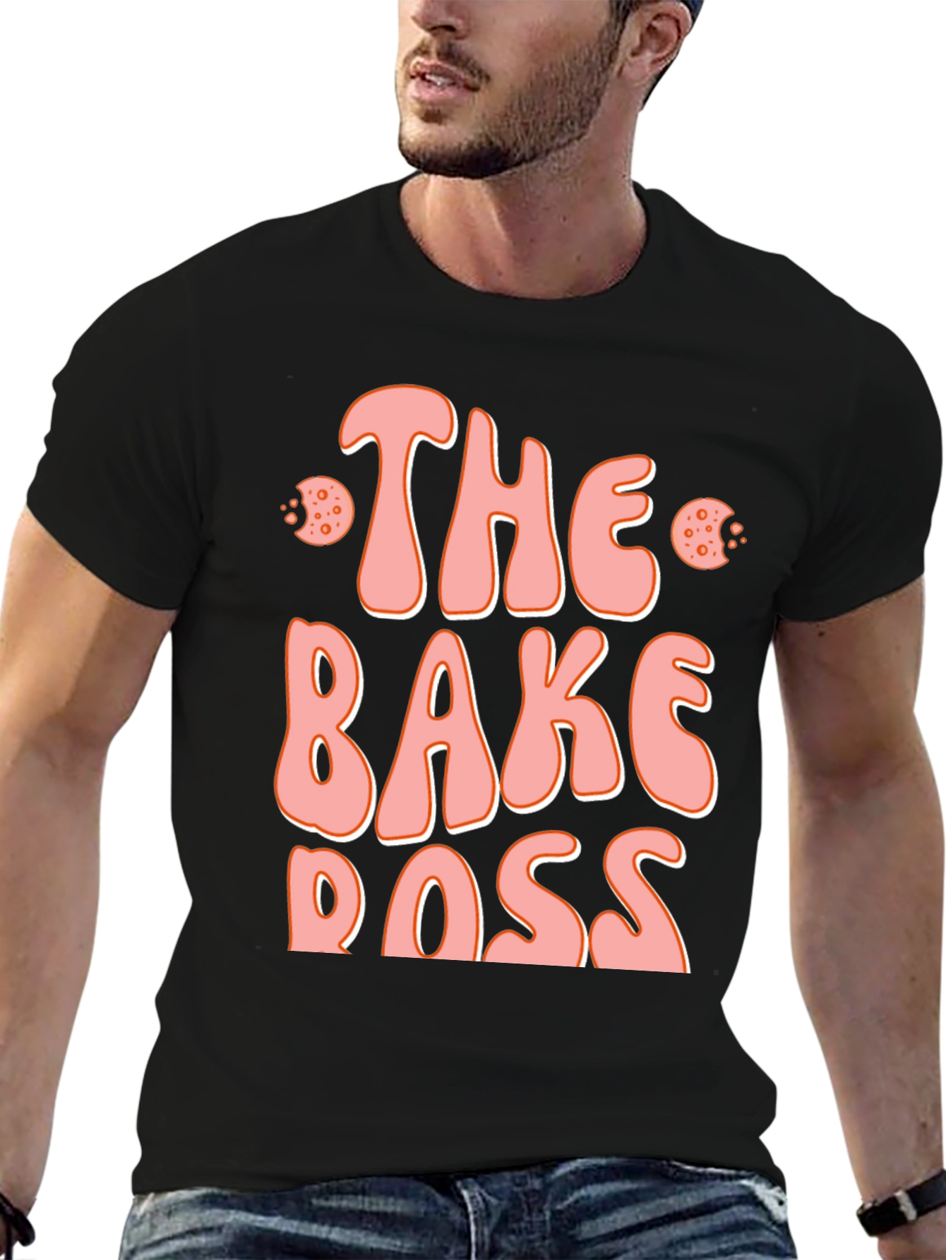 The Bake Boss Black Graphic T-Shirt