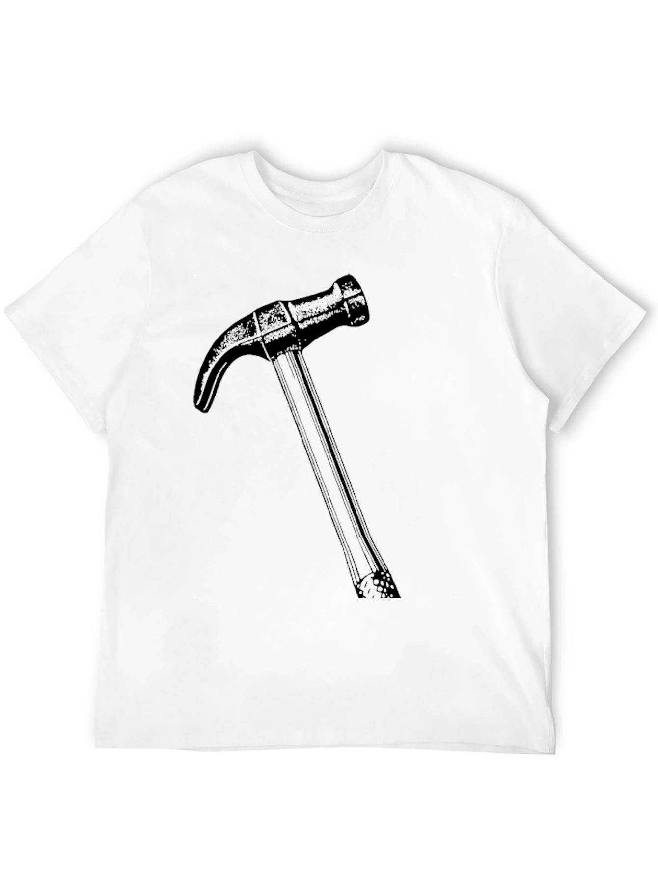 Hammer Graphic Black T-Shirt - Construction Tool Tee