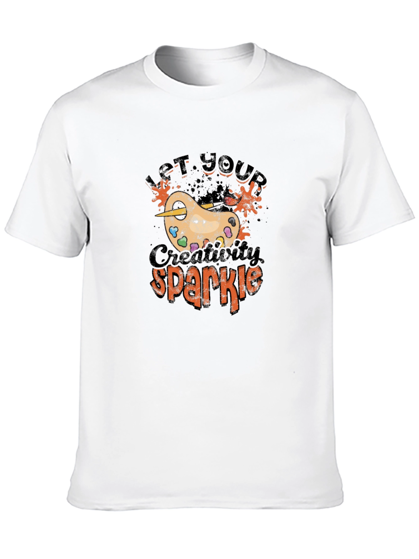 Creative Sparkle Graphic T-Shirt - Artistic Design
