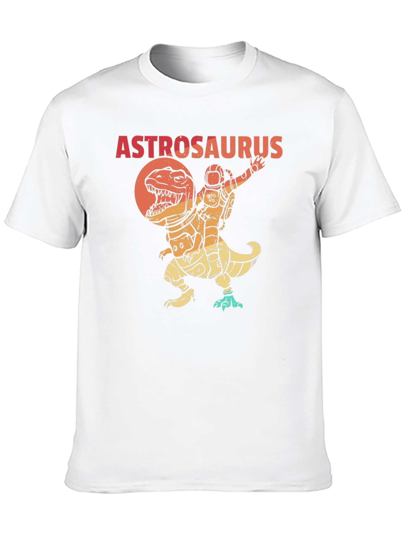Astrosaurus T-Shirt - Astronaut Riding Dinosaur