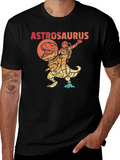 Astrosaurus T-Shirt - Astronaut Riding Dinosaur