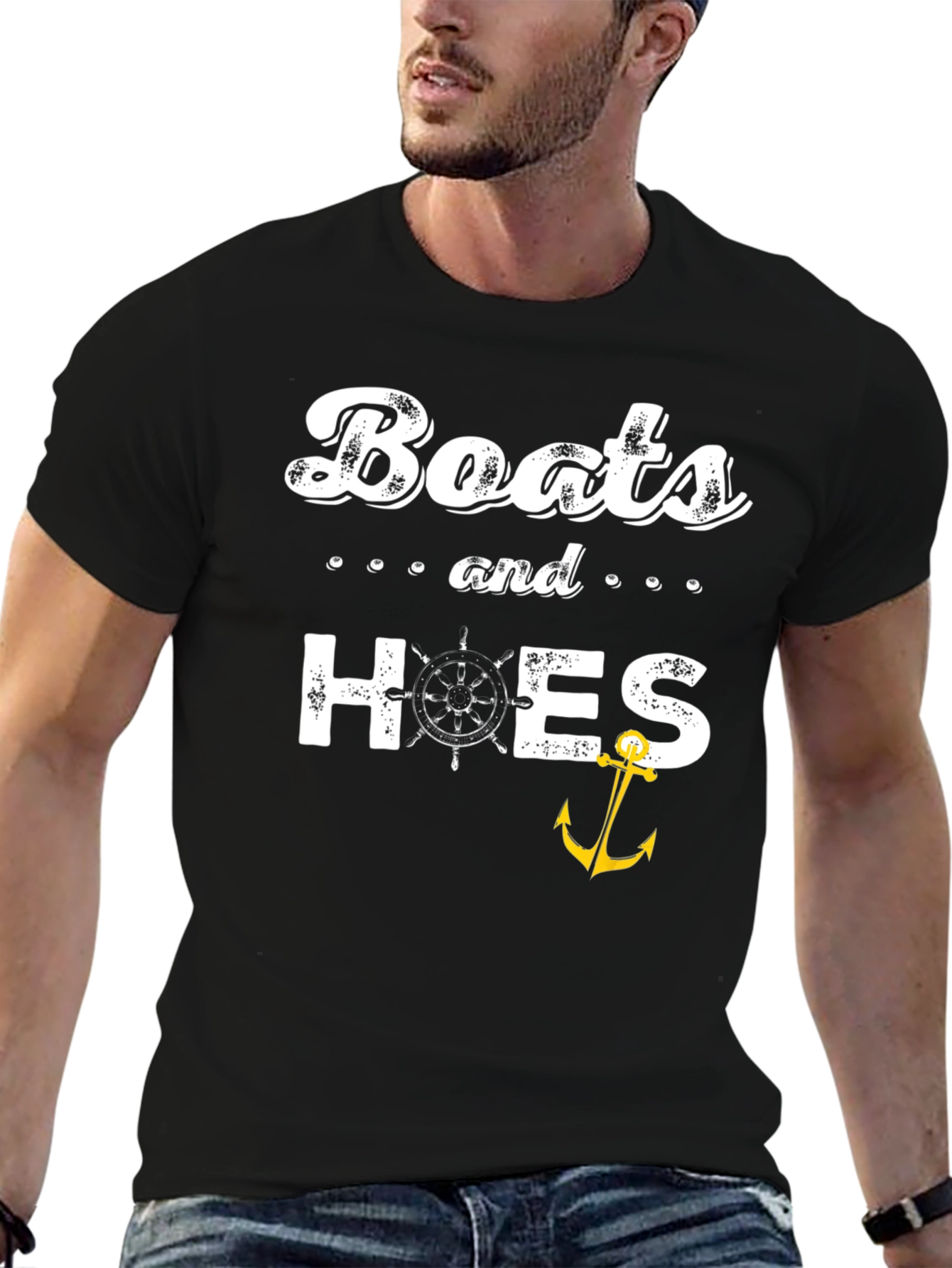 Boats and Hoes Graphic T-Shirt