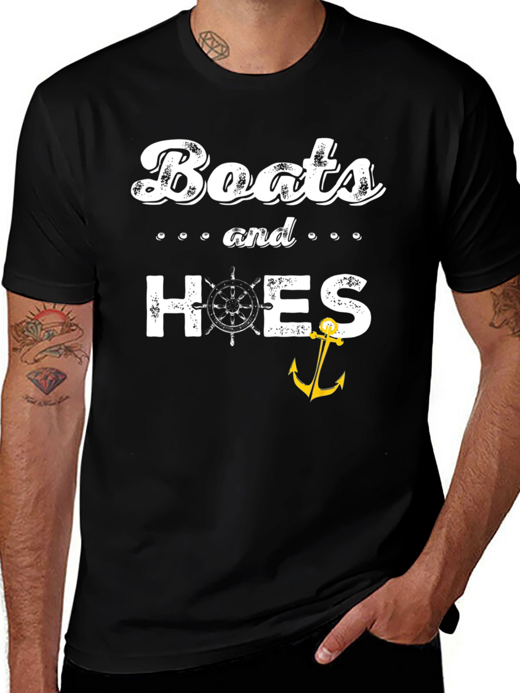 Boats and Hoes Graphic T-Shirt