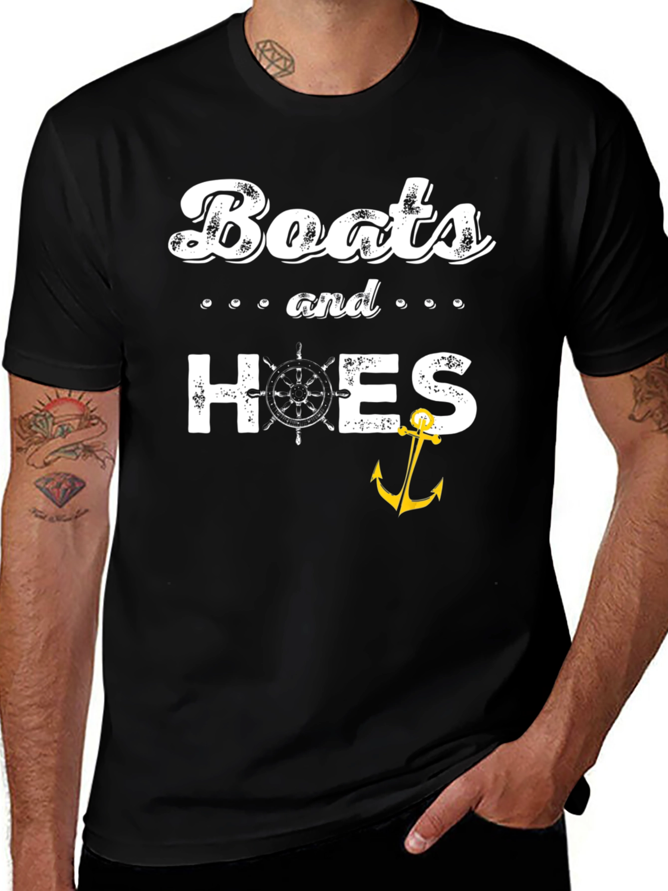 Boats and Hoes Graphic T-Shirt