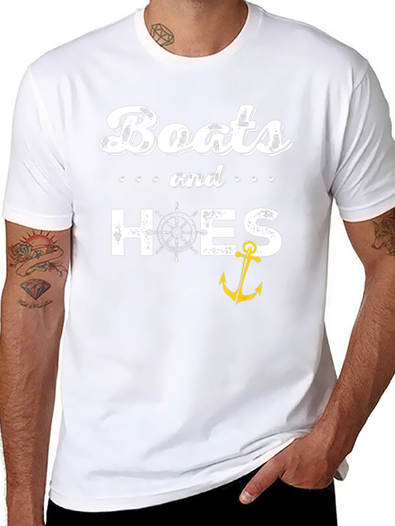 Boats and Hoes Graphic T-Shirt