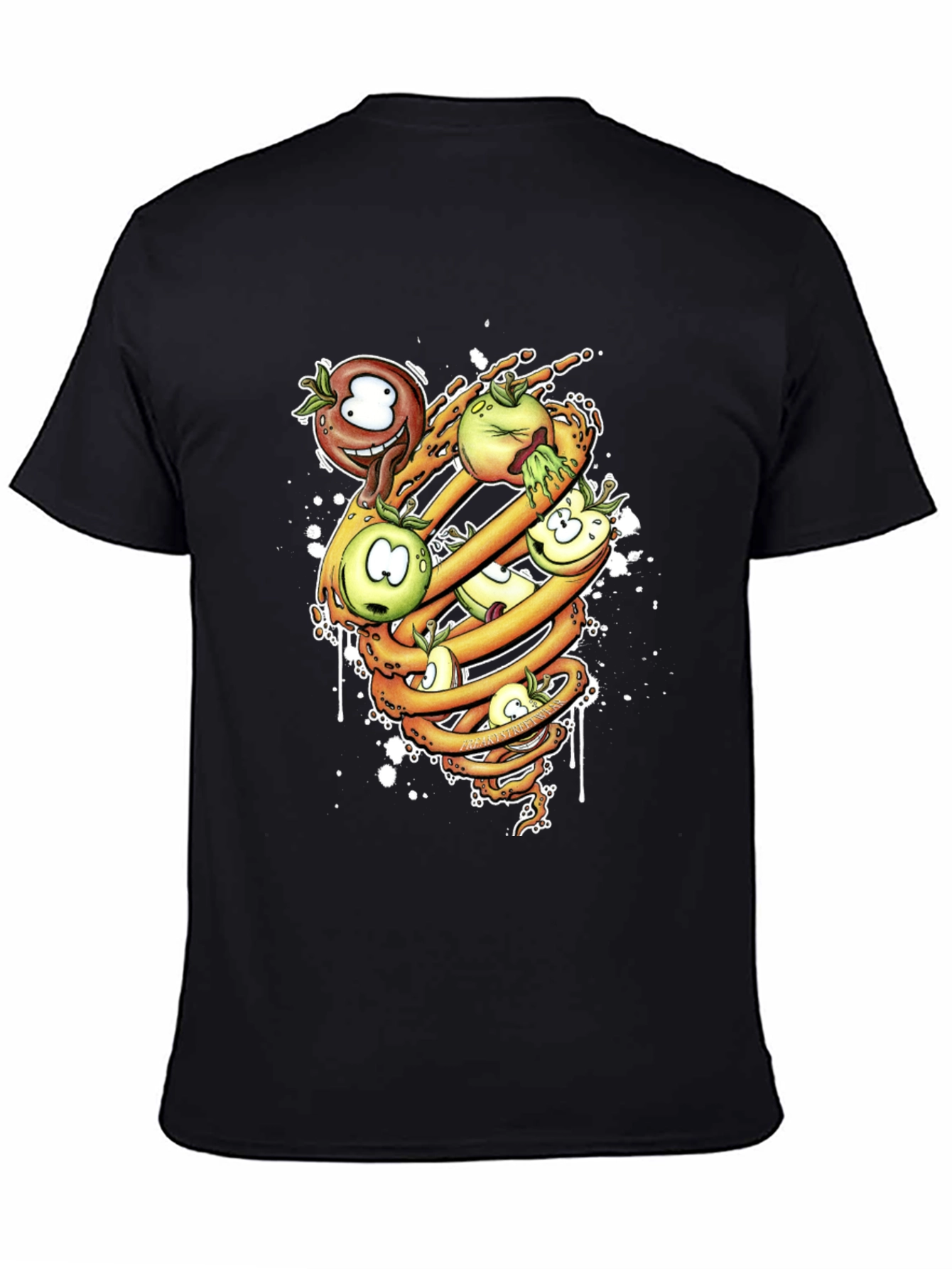 Cartoon Apple Spiral T-Shirt