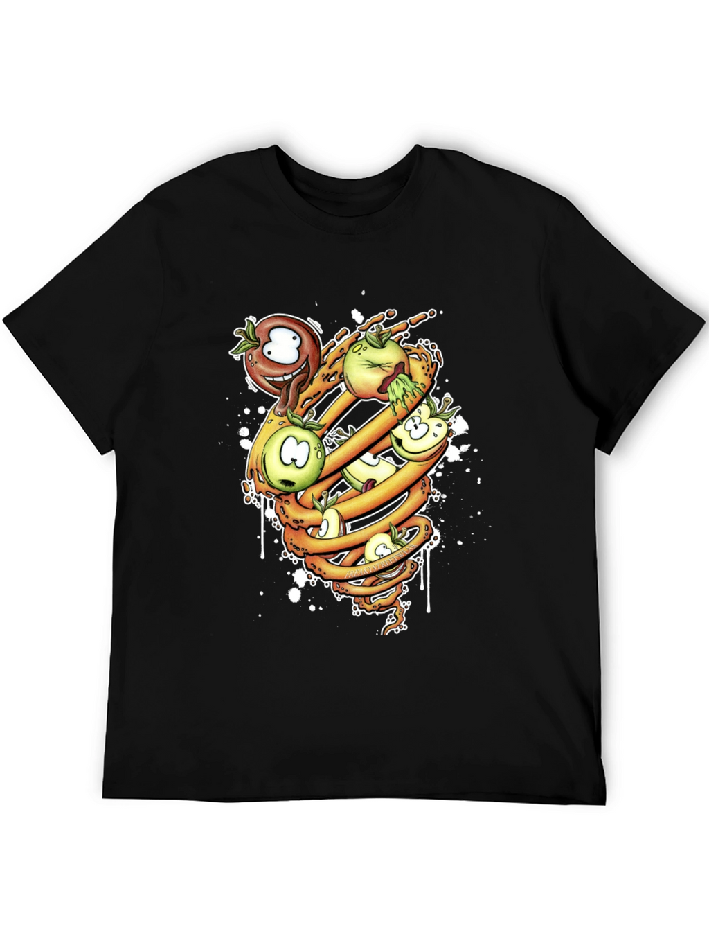 Cartoon Apple Spiral T-Shirt