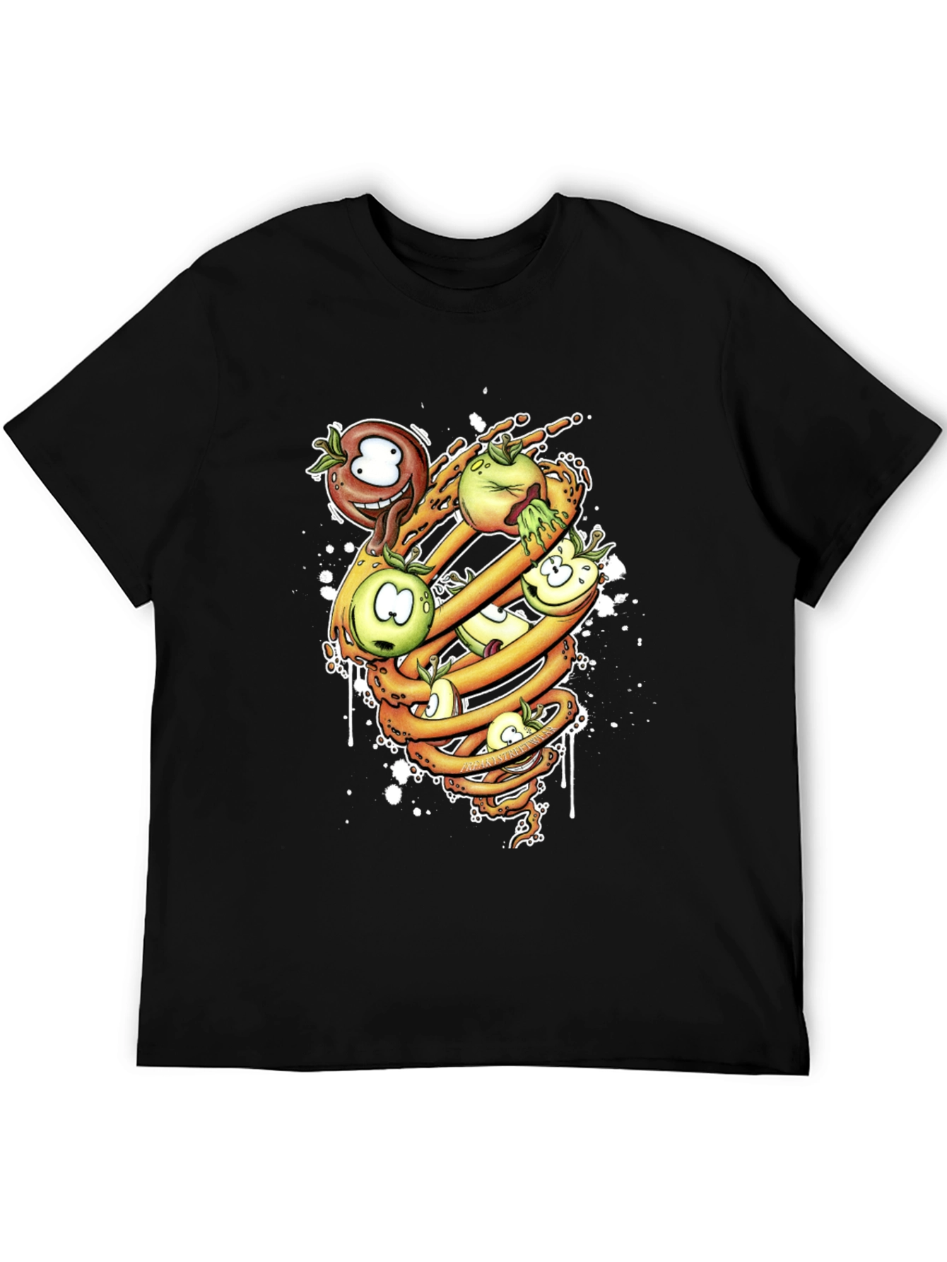 Cartoon Apple Spiral T-Shirt