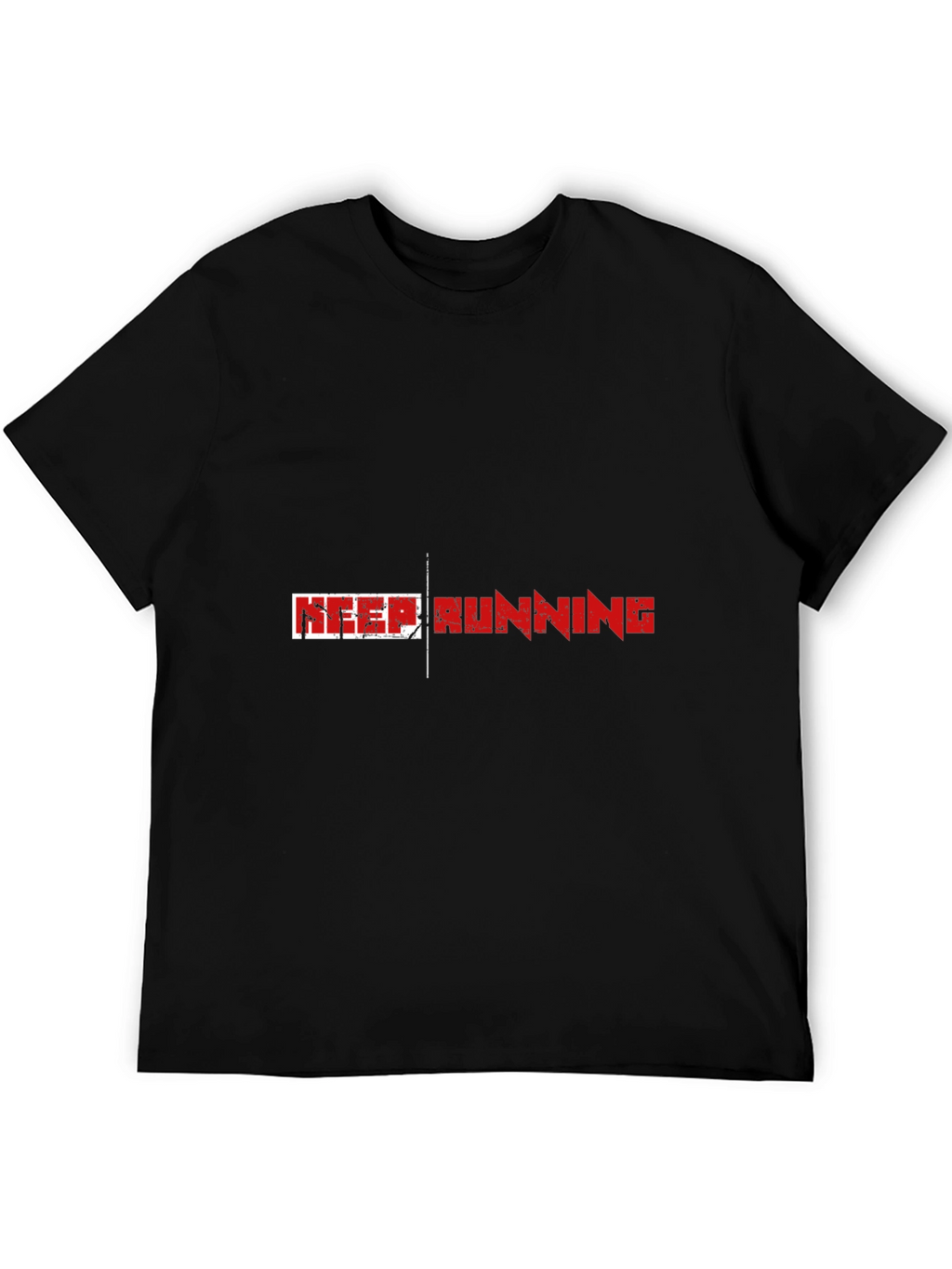 Keep Running Graphic Print T-Shirt