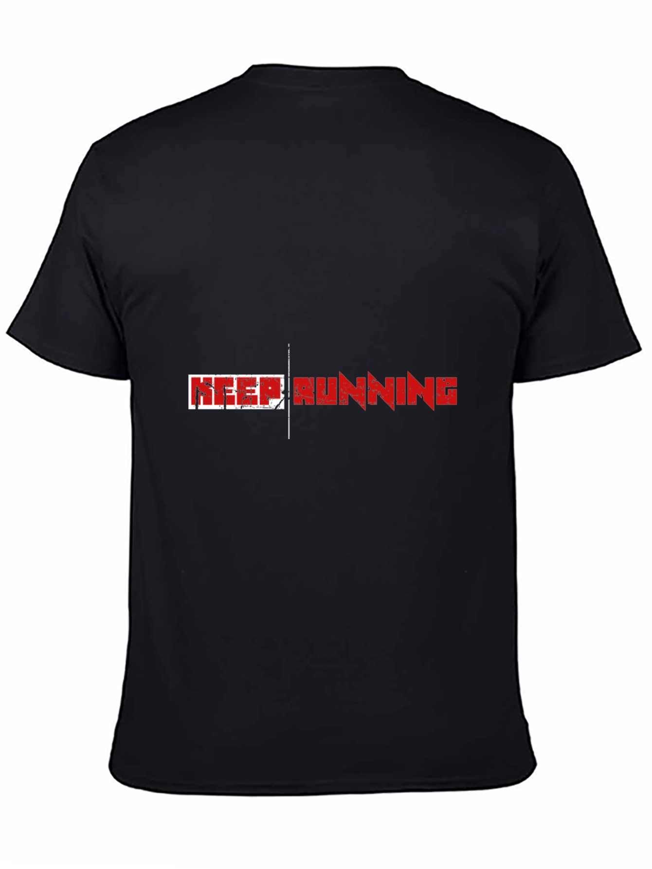 Keep Running Graphic Print T-Shirt