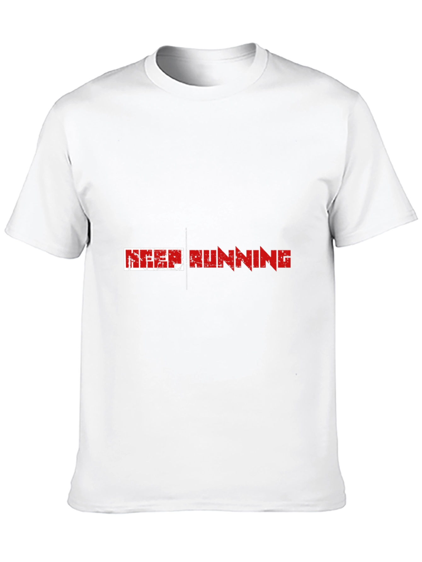 Keep Running Graphic Print T-Shirt