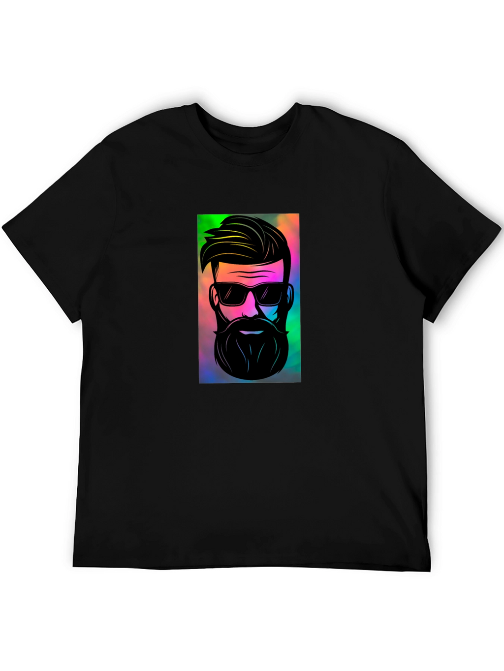 Cool Graphic Print Black T-Shirt
