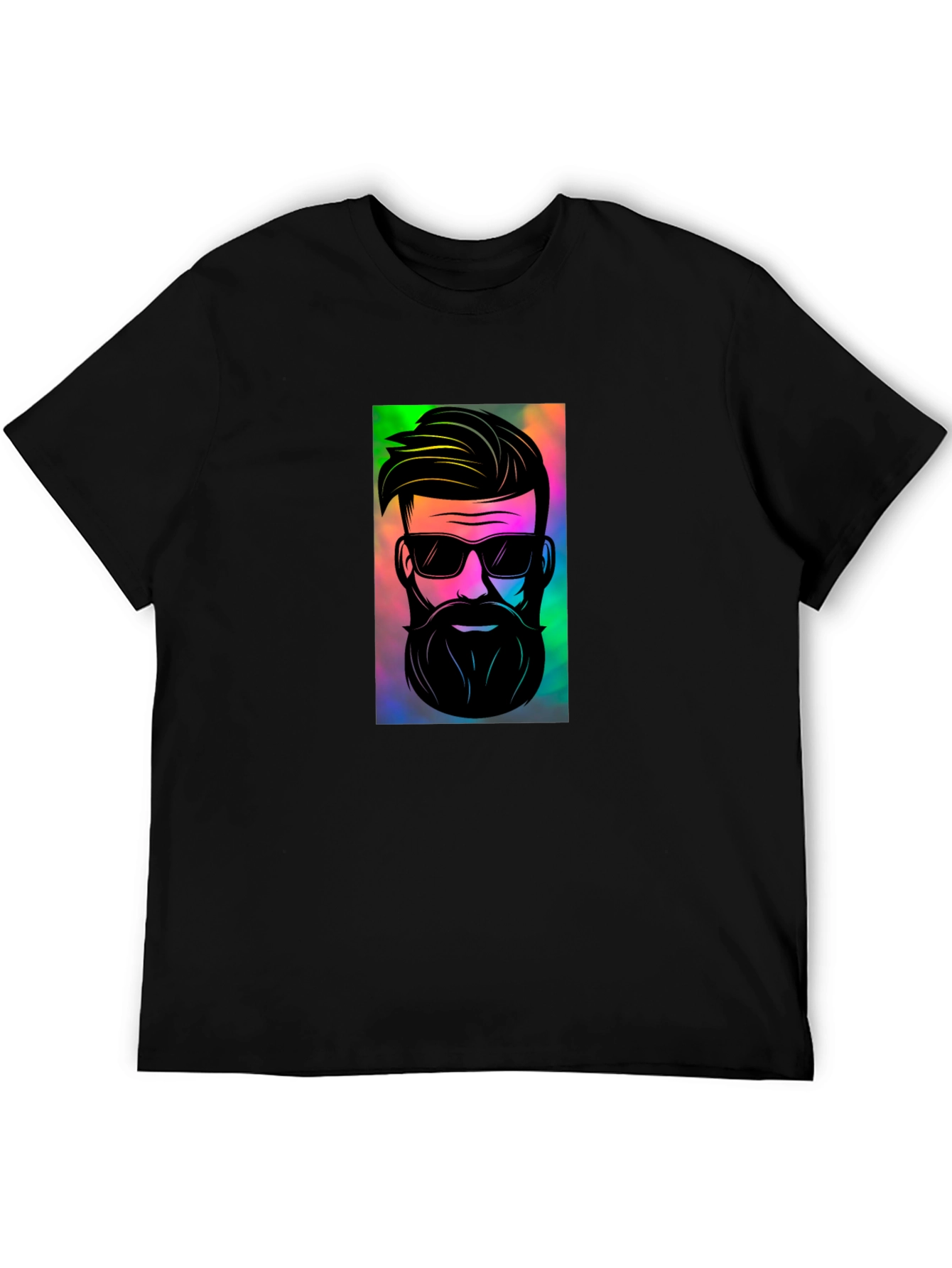 Cool Graphic Print Black T-Shirt