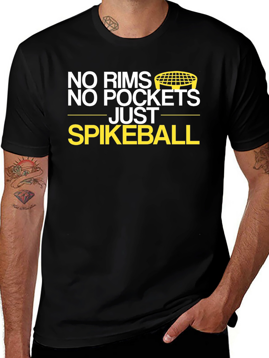 No Rims No Pockets Spikeball T-Shirt