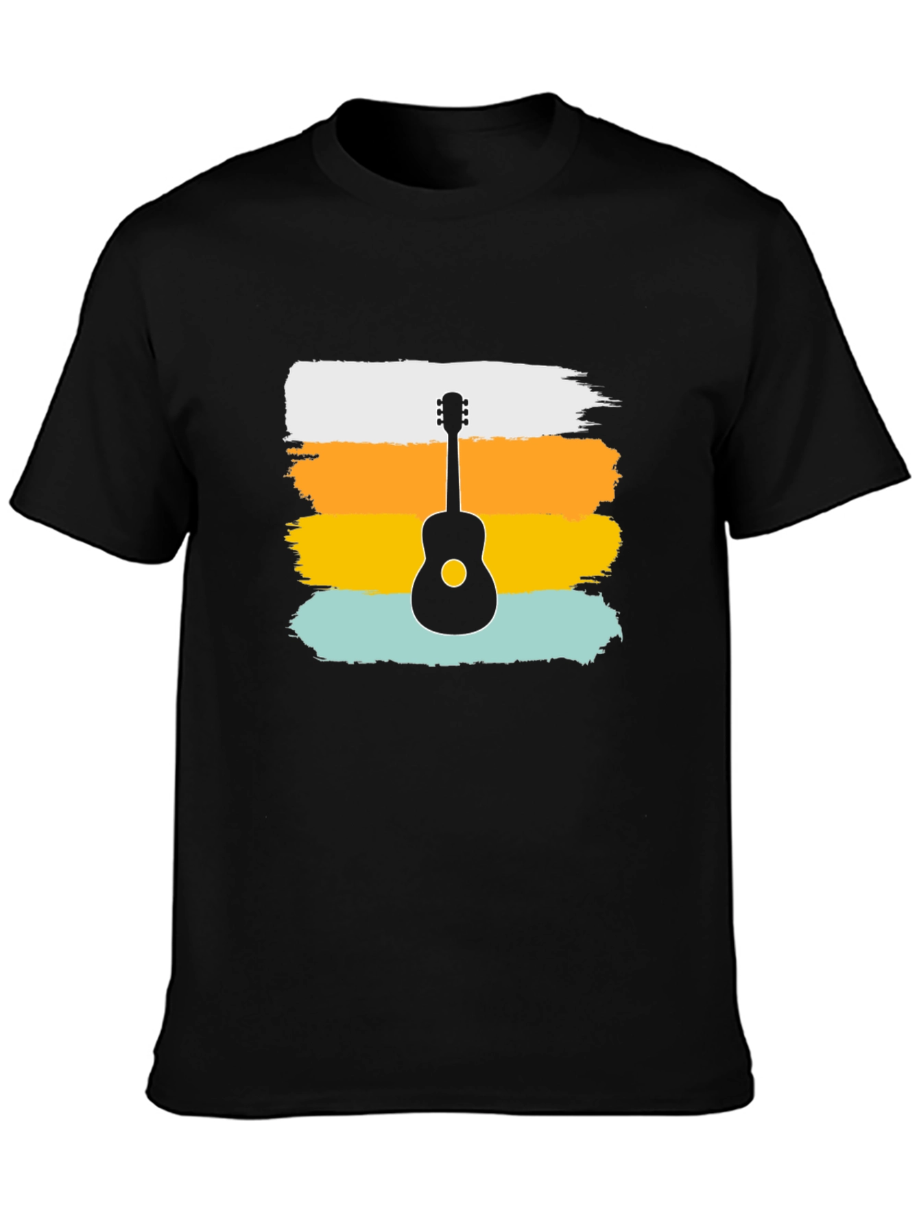 Retro Guitar Graphic Tee - Stylish Music Lover Shirt