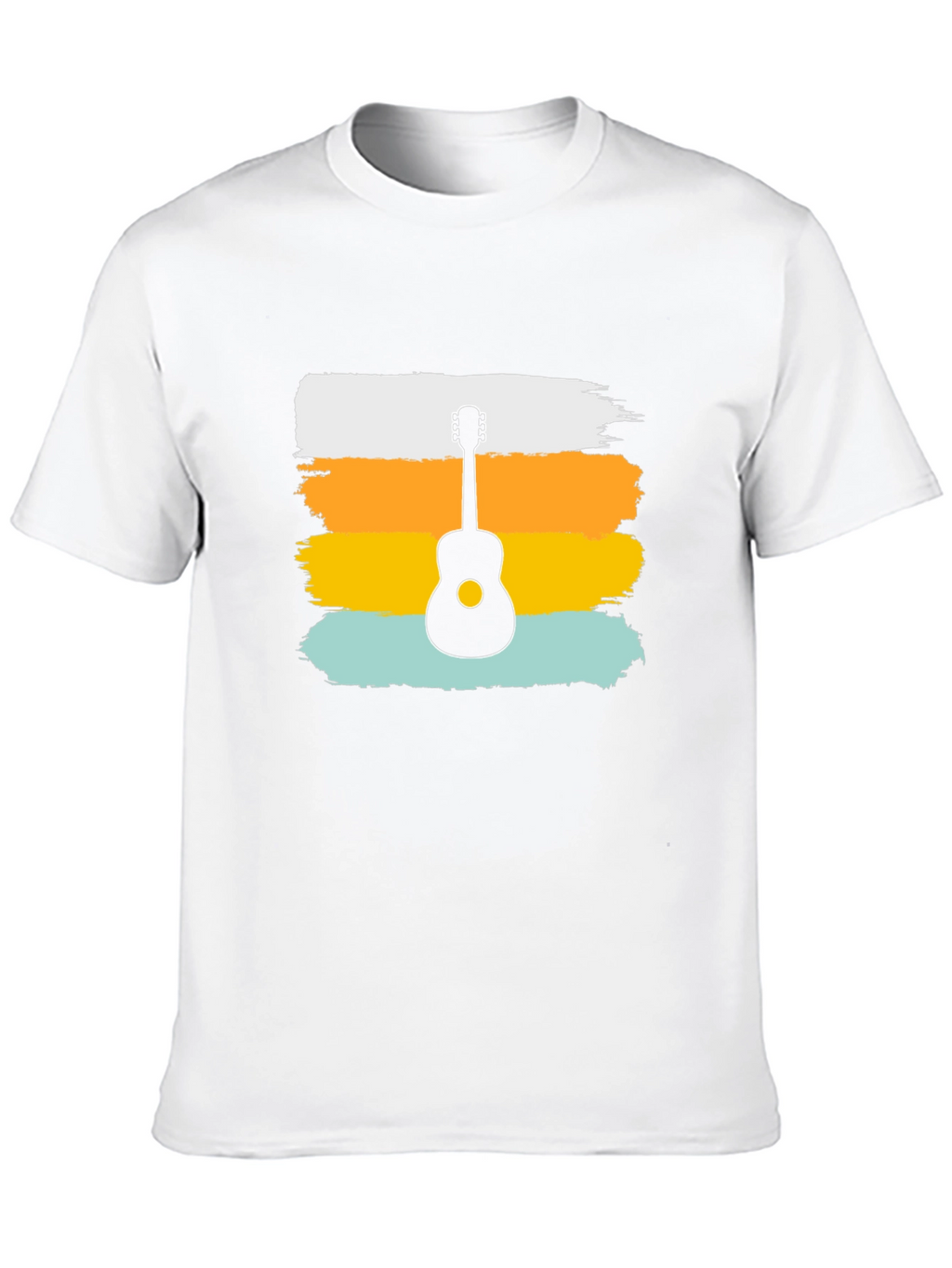 Retro Guitar Graphic Tee - Stylish Music Lover Shirt