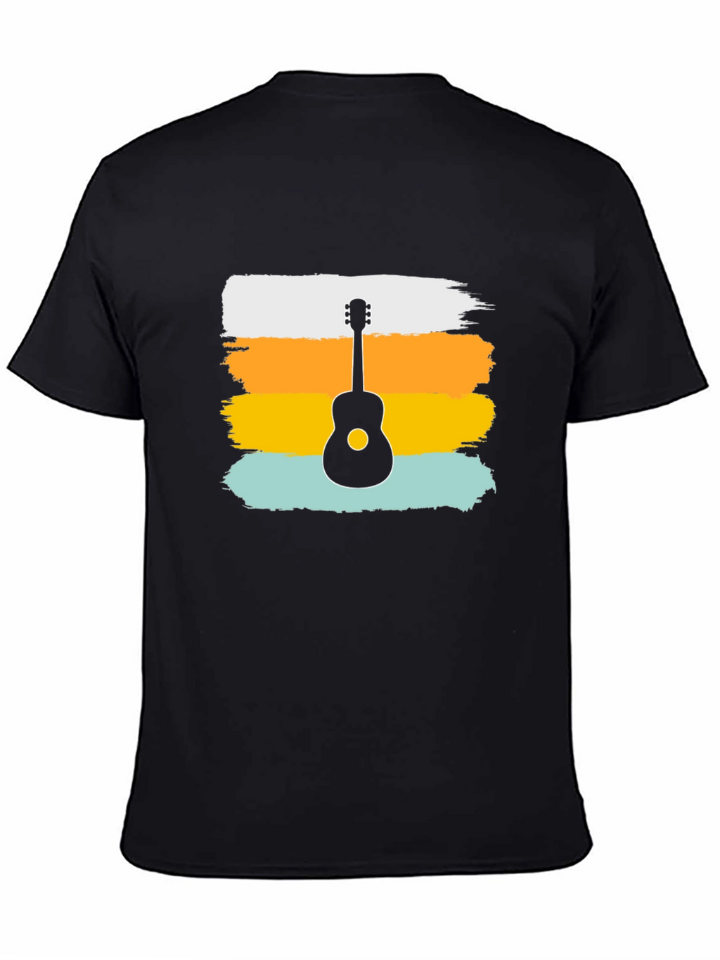 Retro Guitar Graphic Tee - Stylish Music Lover Shirt