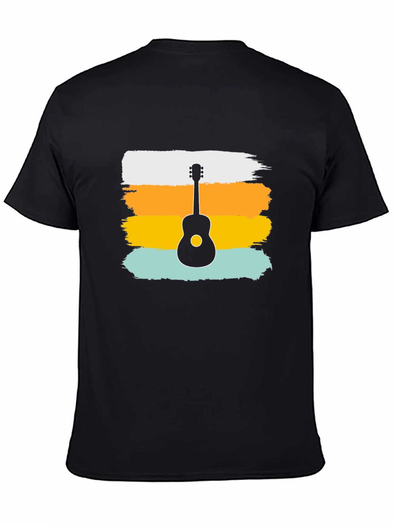 Retro Guitar Graphic Tee - Stylish Music Lover Shirt