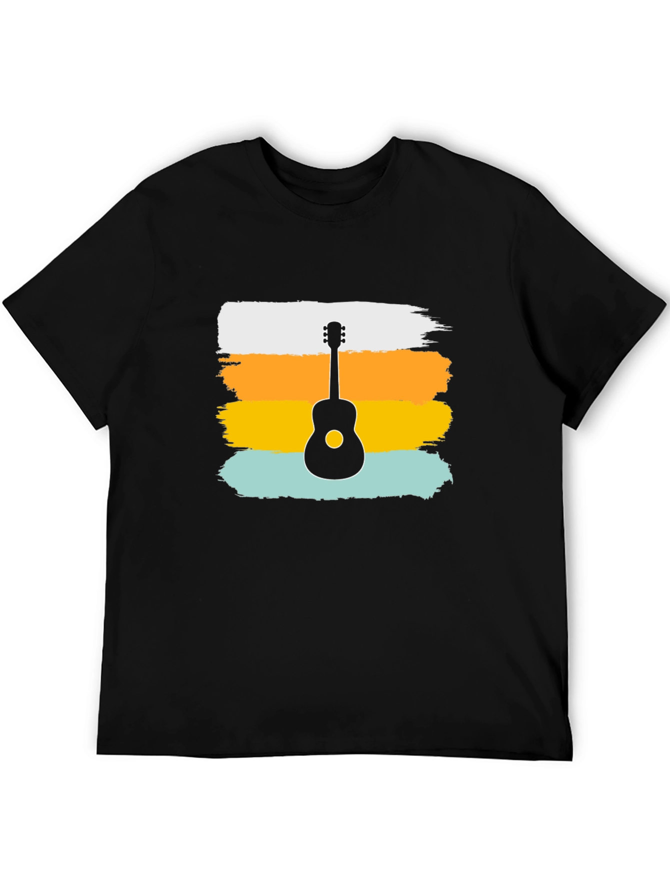 Retro Guitar Graphic Tee - Stylish Music Lover Shirt