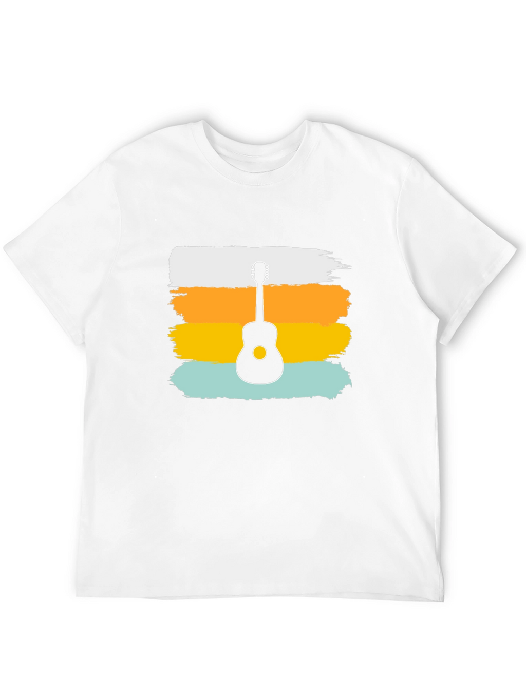 Retro Guitar Graphic Tee - Stylish Music Lover Shirt