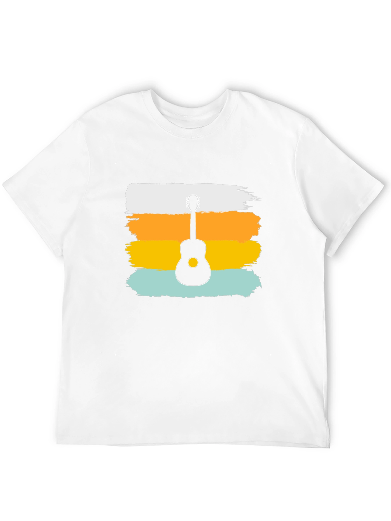 Retro Guitar Graphic Tee - Stylish Music Lover Shirt