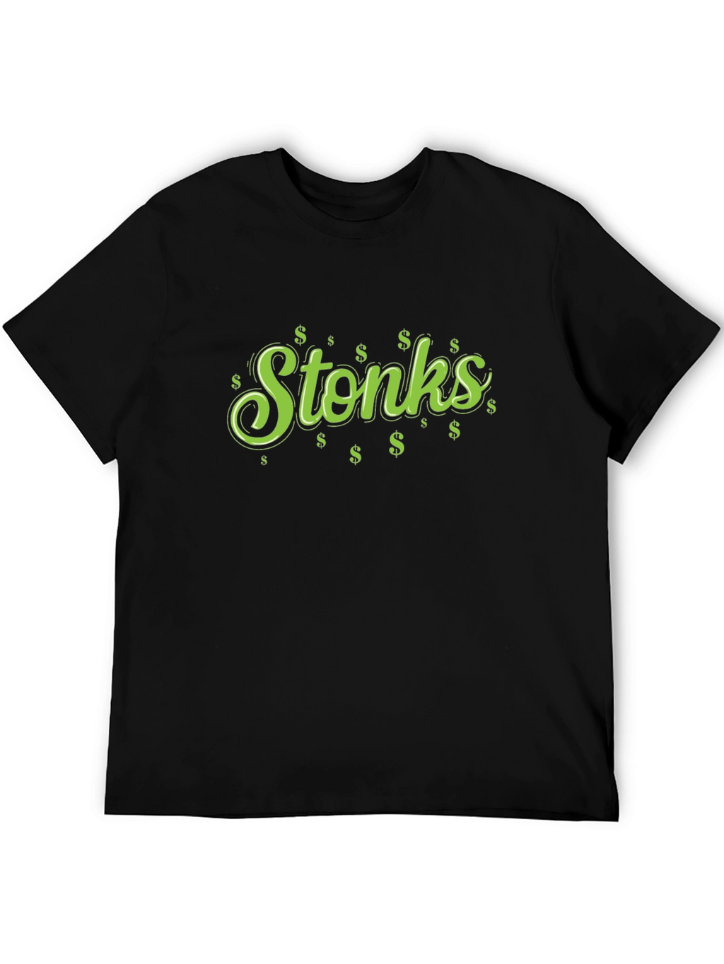 Stonks Graphic Tee - Trendy Investment Meme Shirt