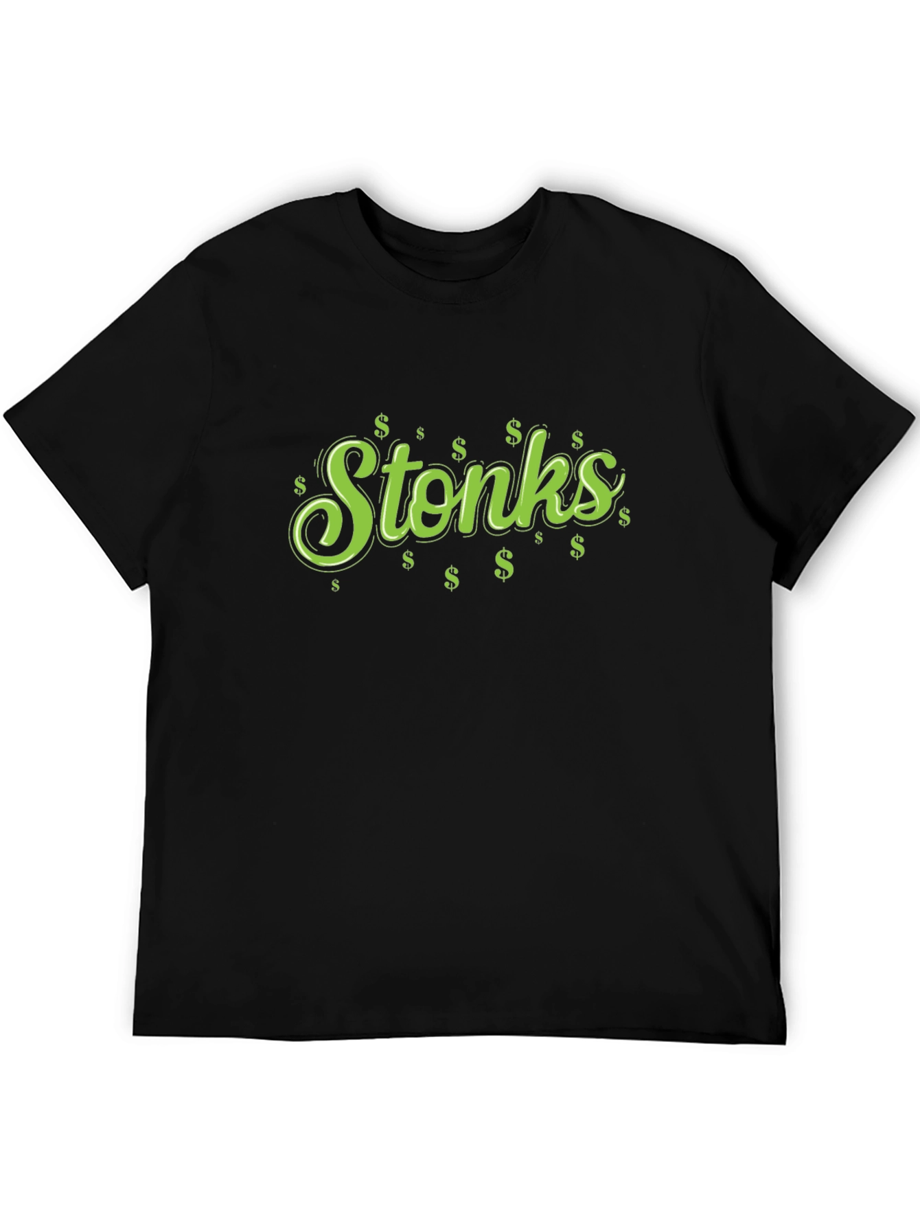 Stonks Graphic Tee - Trendy Investment Meme Shirt