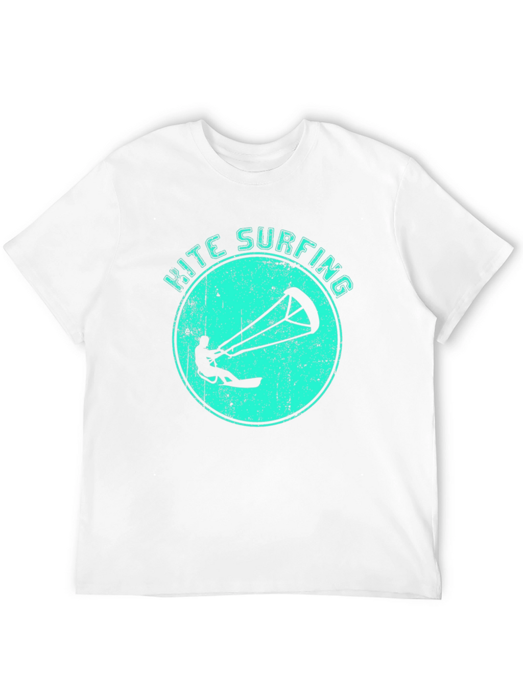 Kite Surfing Black Graphic Tee