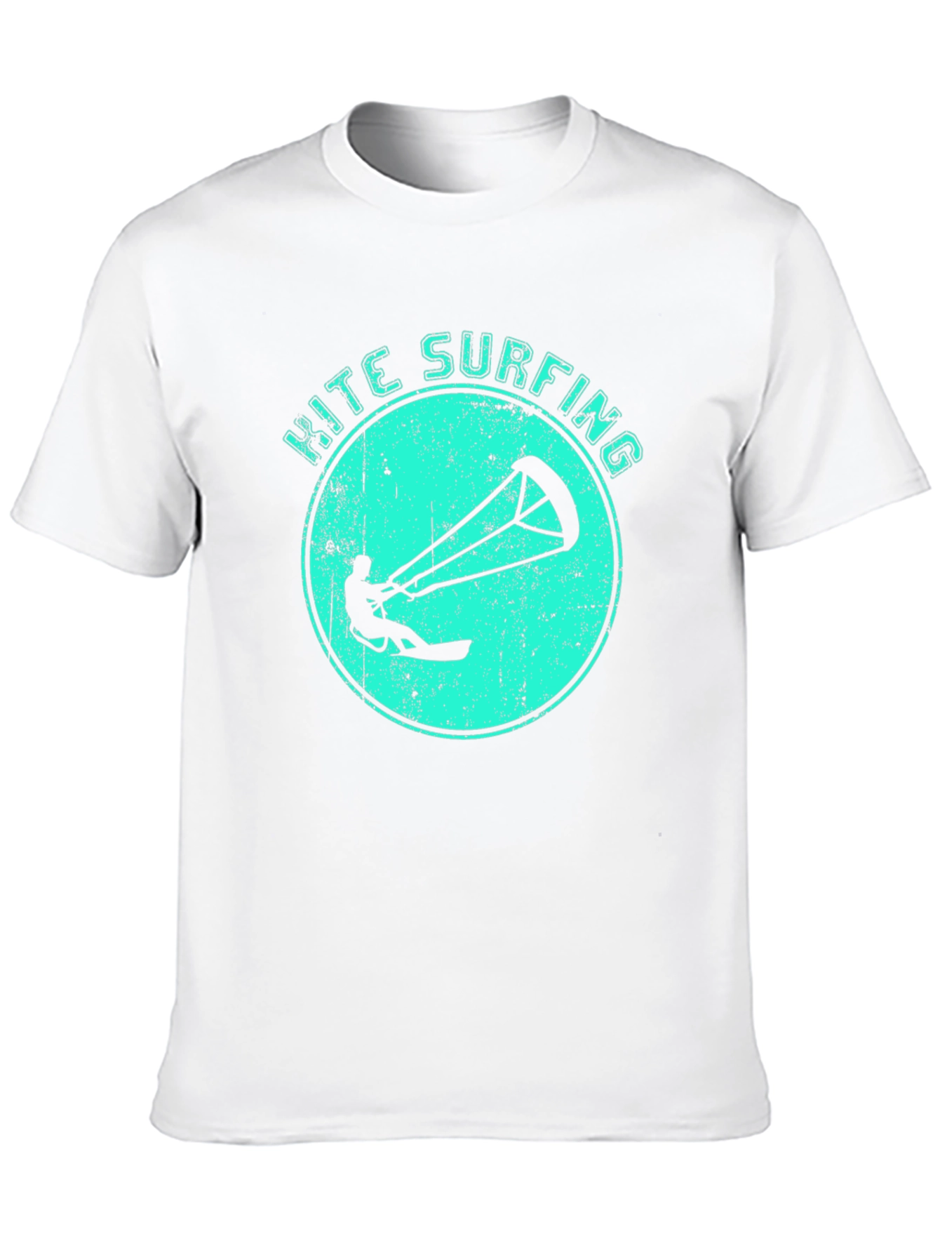 Kite Surfing Black Graphic Tee