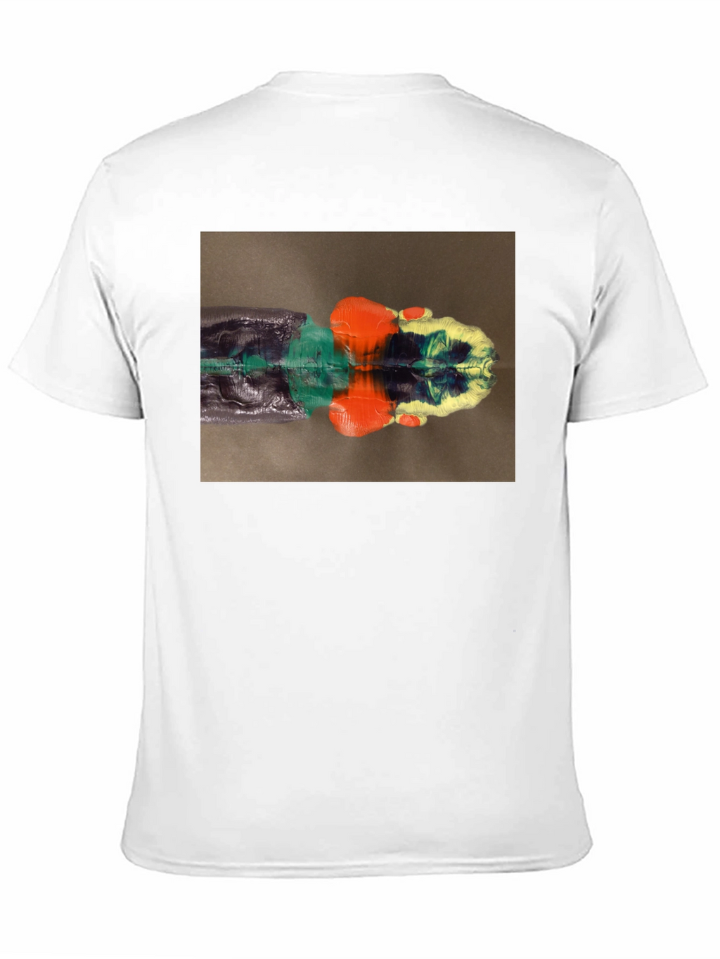 Abstract Reflection Graphic Tee - Black