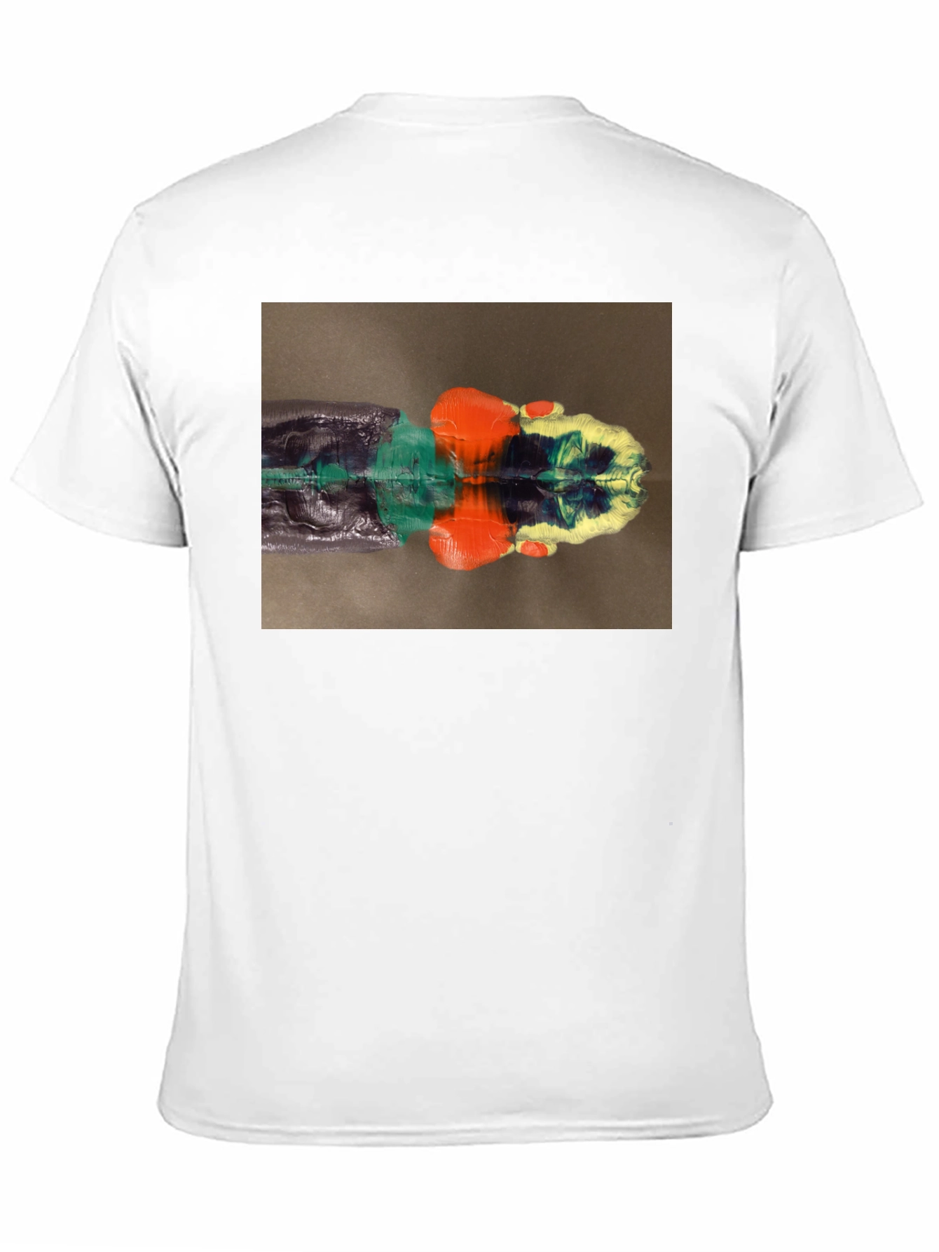 Abstract Reflection Graphic Tee - Black