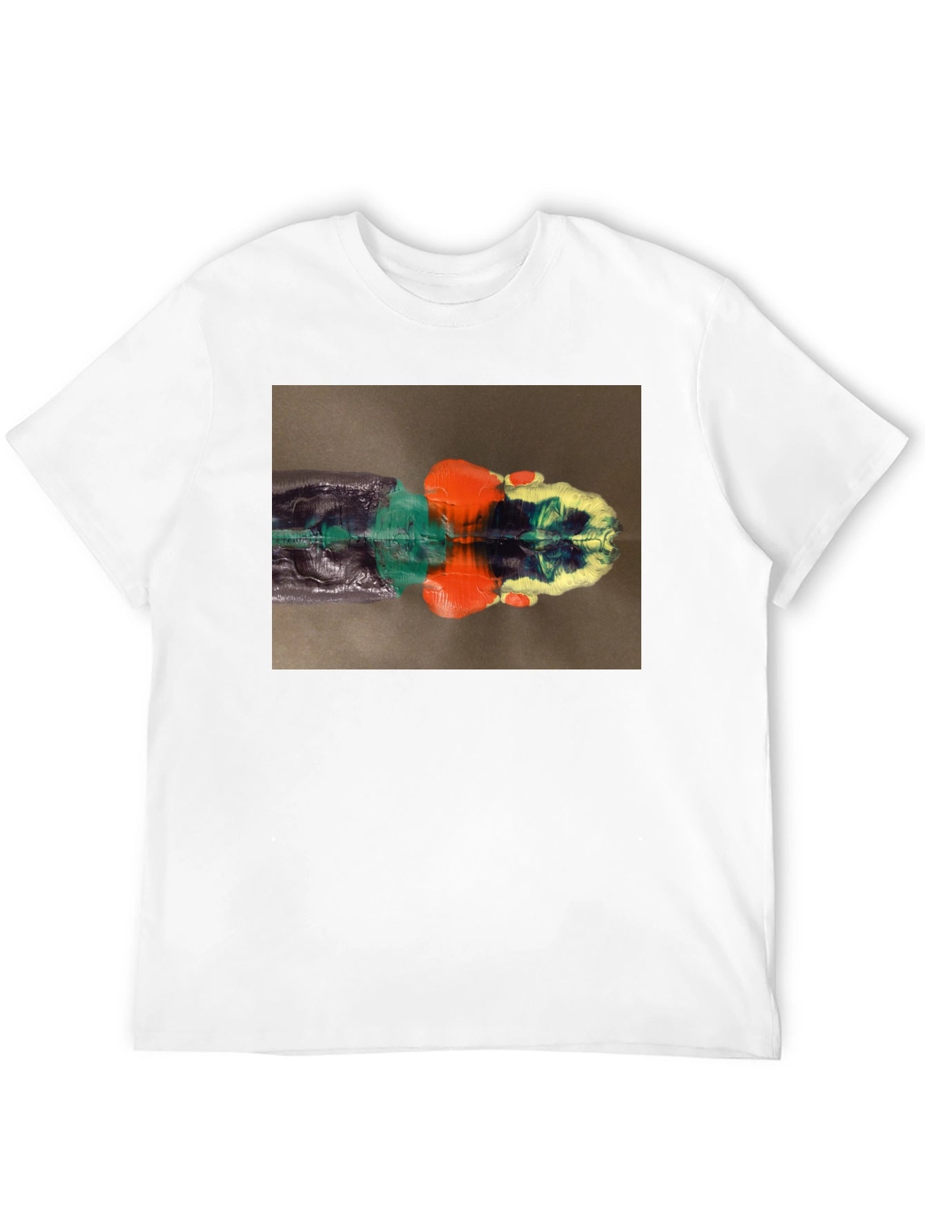 Abstract Reflection Graphic Tee - Black