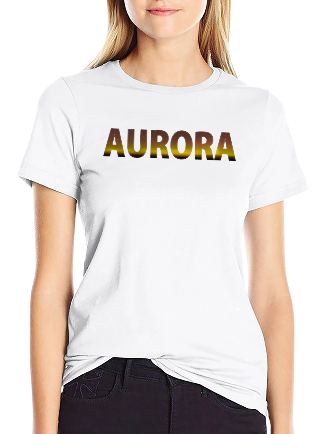 Aurora Graphic Black T-Shirt
