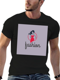 Stylish Fashion Logo Black T-Shirt