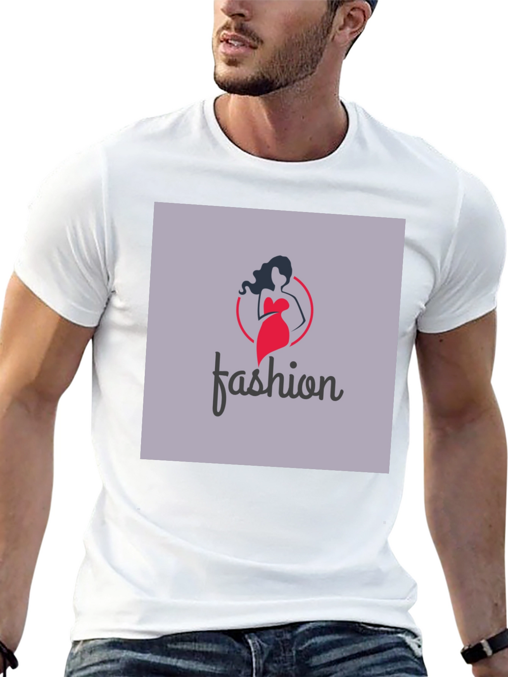 Stylish Fashion Logo Black T-Shirt