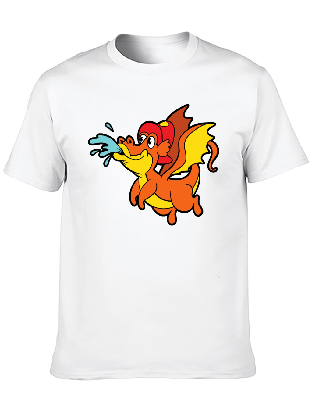 Dragon Graphic T-Shirt - Fun Firefighter Style