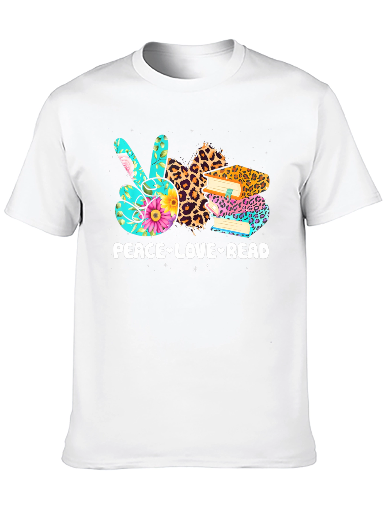 Peace Love Read Graphic T-Shirt