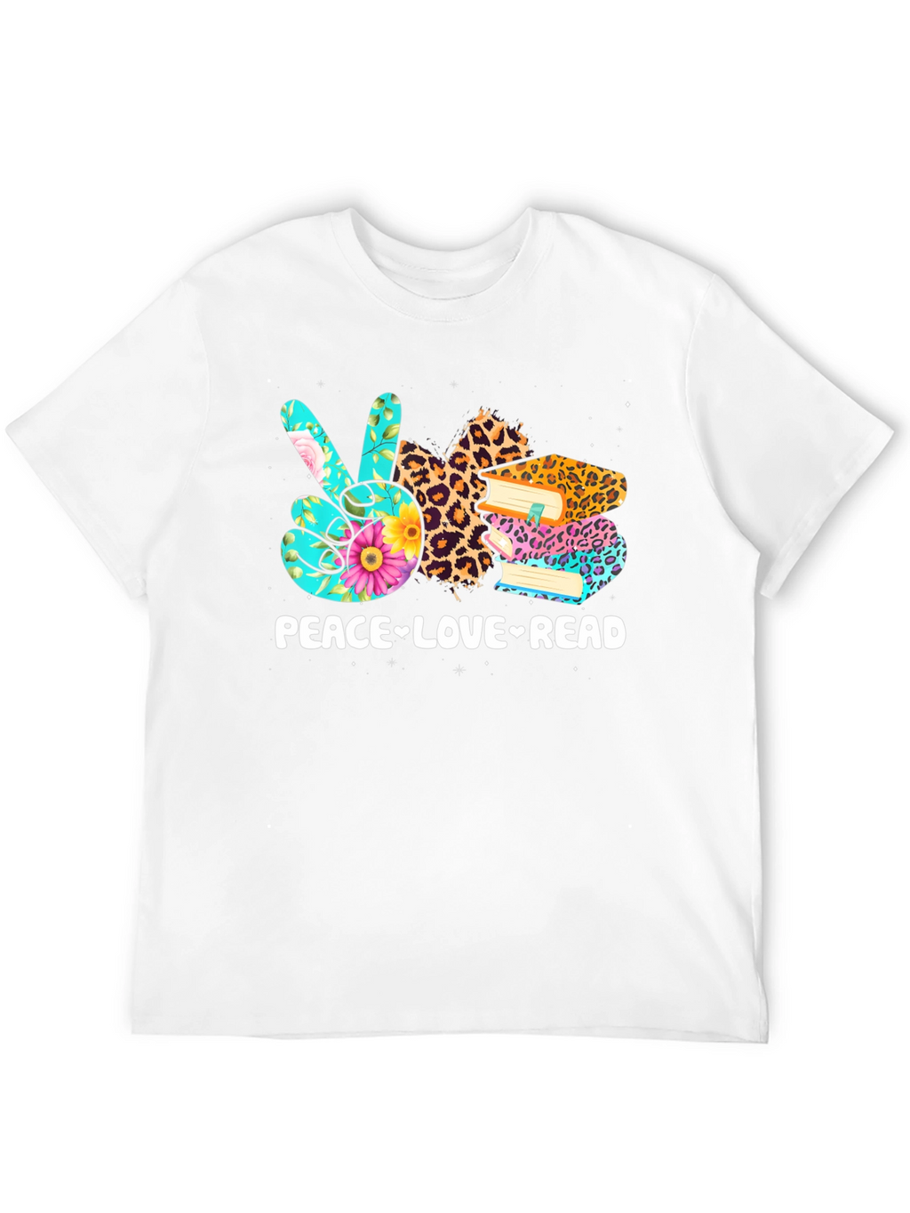 Peace Love Read Graphic T-Shirt