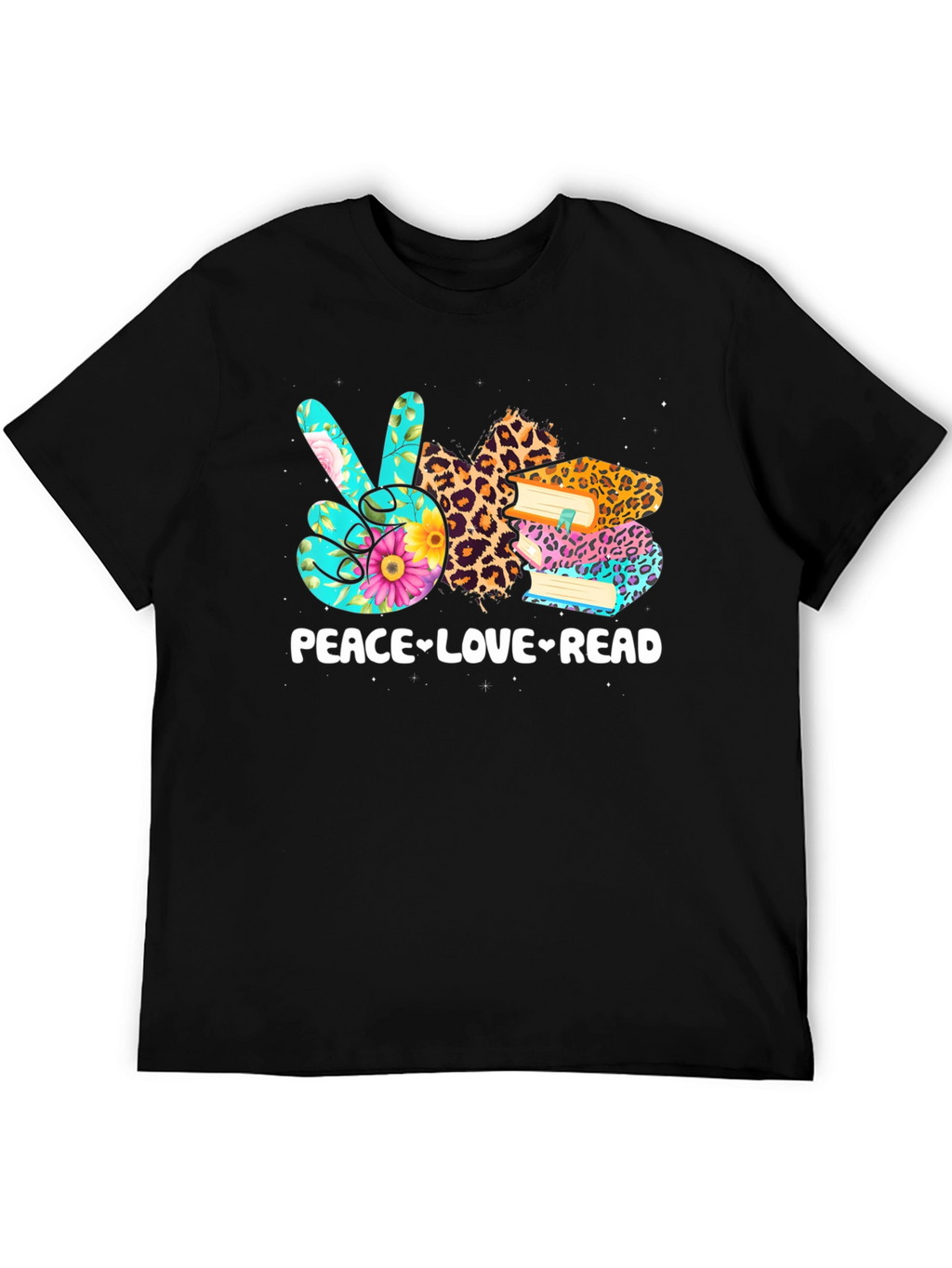 Peace Love Read Graphic T-Shirt