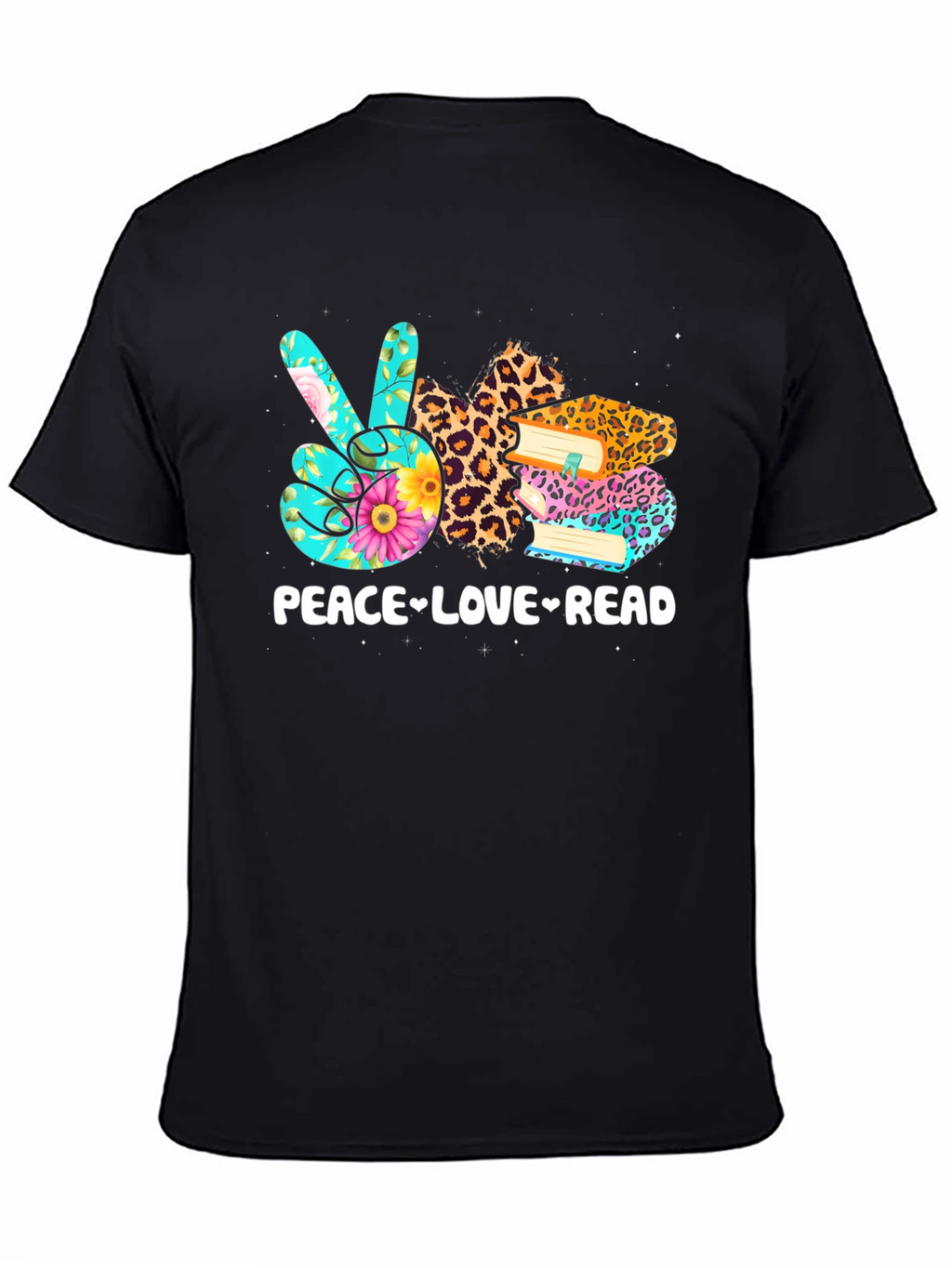 Peace Love Read Graphic T-Shirt