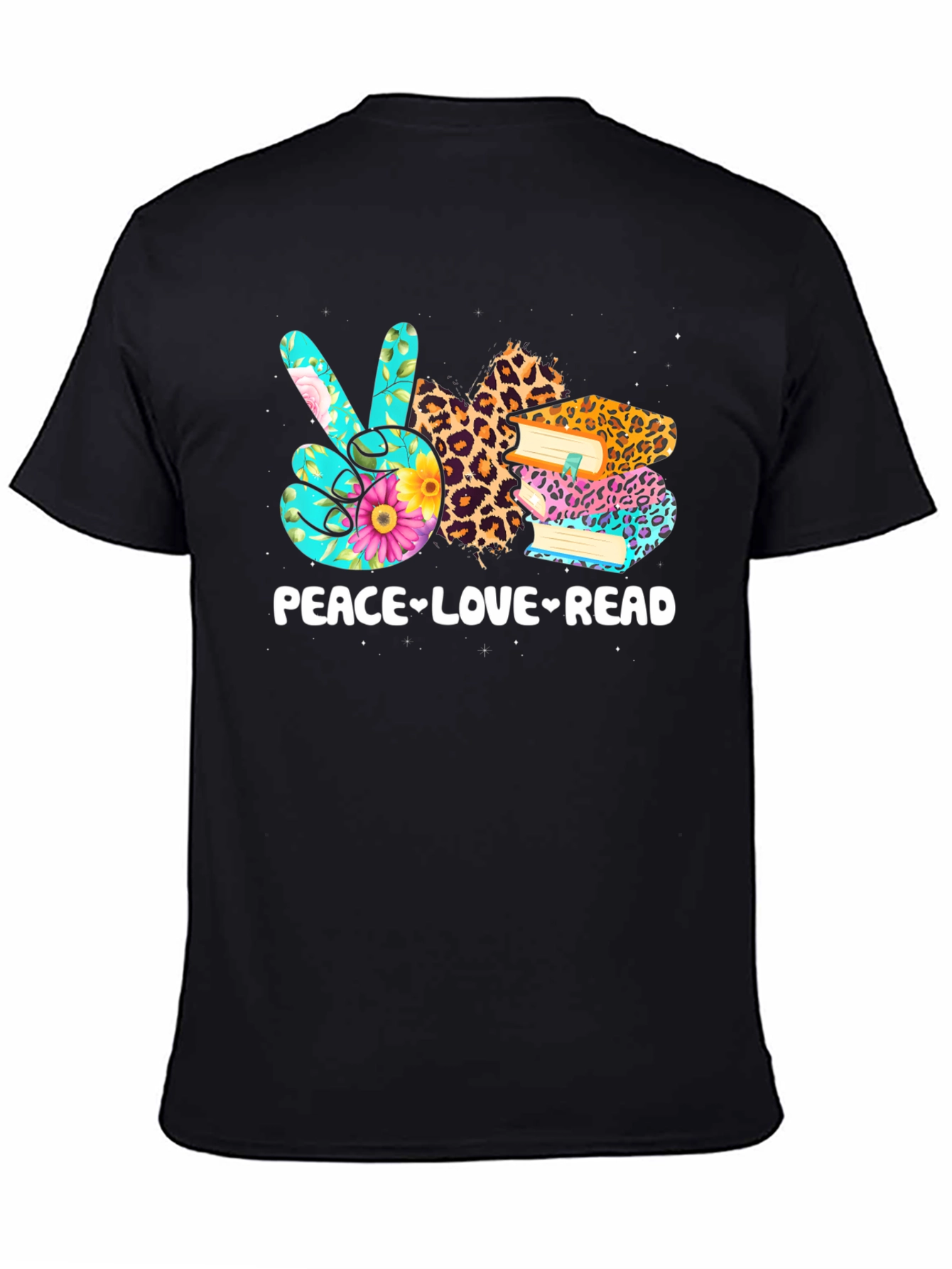 Peace Love Read Graphic T-Shirt