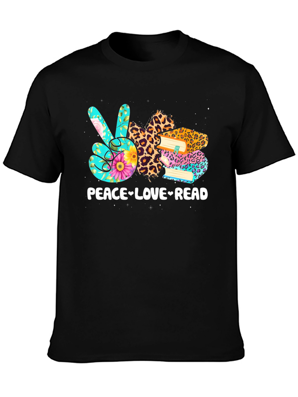 Peace Love Read Graphic T-Shirt
