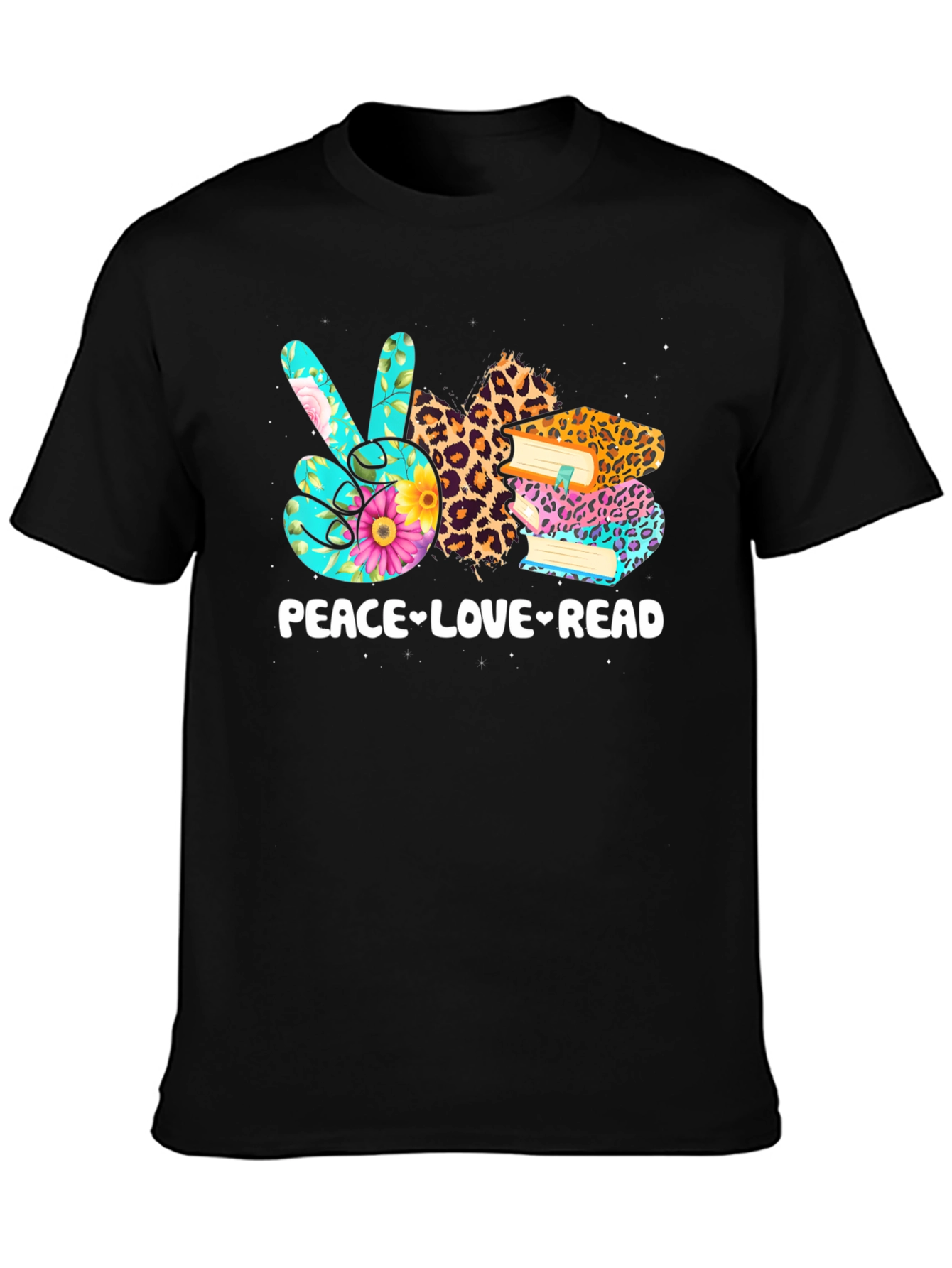 Peace Love Read Graphic T-Shirt