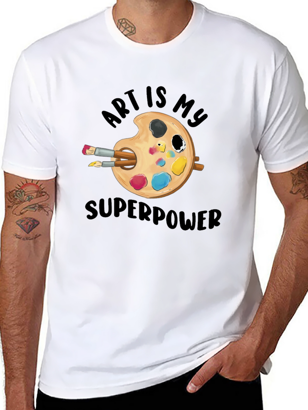 Art is My Superpower Graphic T-Shirt
