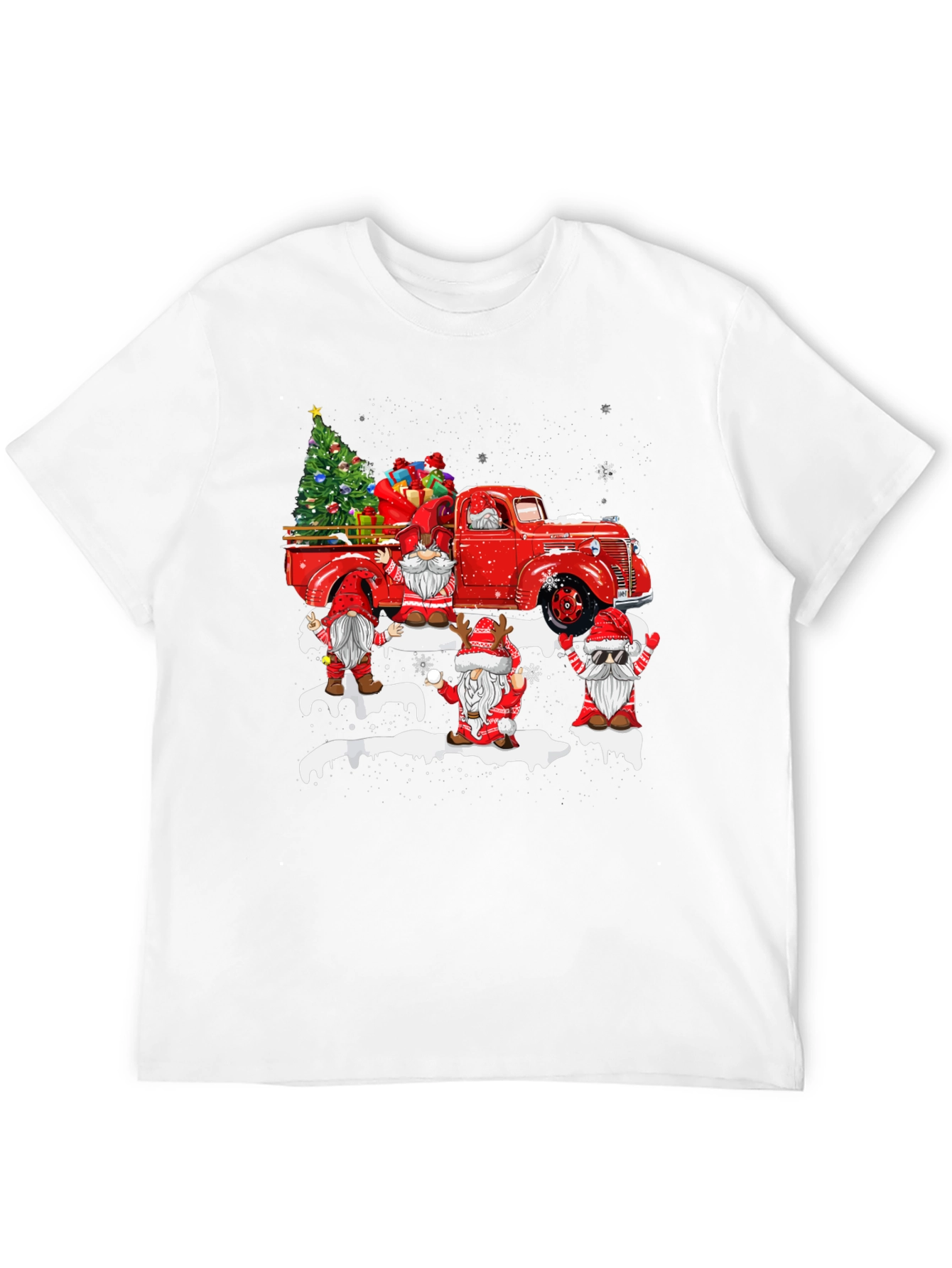 Festive Gnomes Christmas Truck T-Shirt