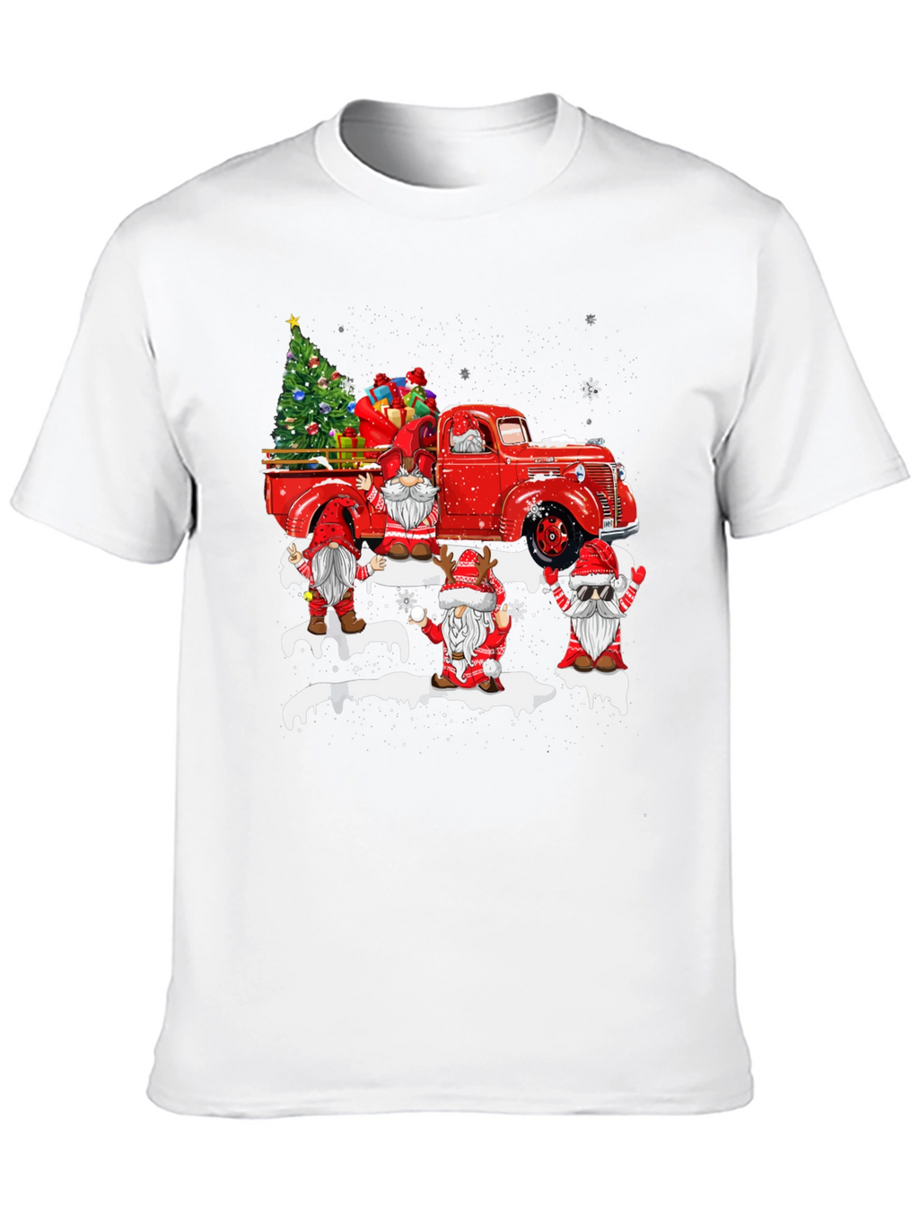 Festive Gnomes Christmas Truck T-Shirt